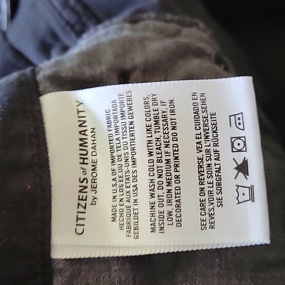 Citizens of Humanity gray velvet skinny leg pants size 27 - Picture 8 of 15